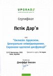 Дарья Петик Сертификат